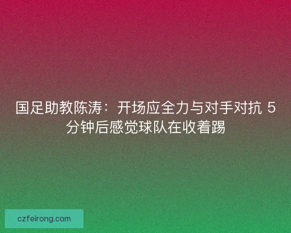 国足助教陈涛：开场应全力与对手对抗 5分钟后感觉球队在收着踢